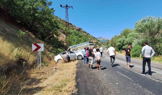 Tunceli’de trafik kazası: 3 yaralı