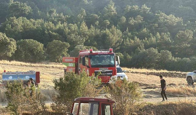 Uşak’ta ormanlık alana sıçrayan yangın kontrol altına alındı