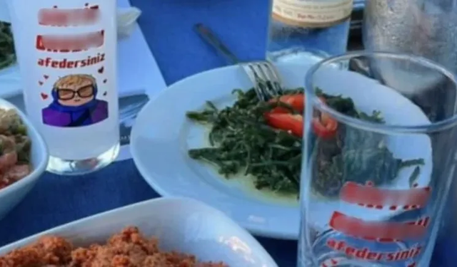Küfürlü rakı bardağı kullanan restorana soruşturma