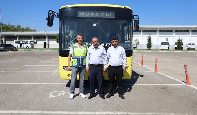 Bursa'dan Adıyaman'a hibe otobüs