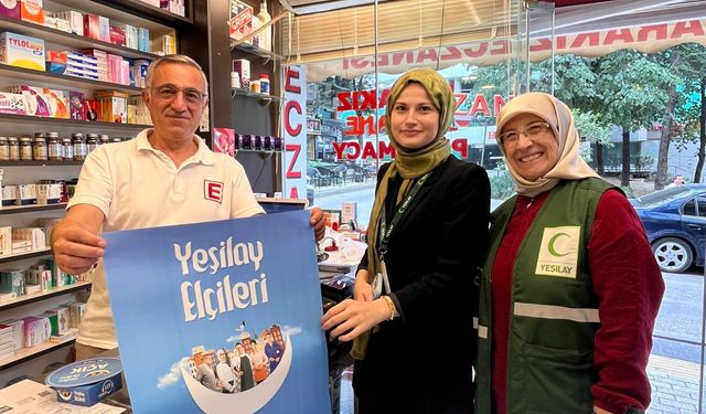 Eczaneler, Yeşilay elçisi oldu