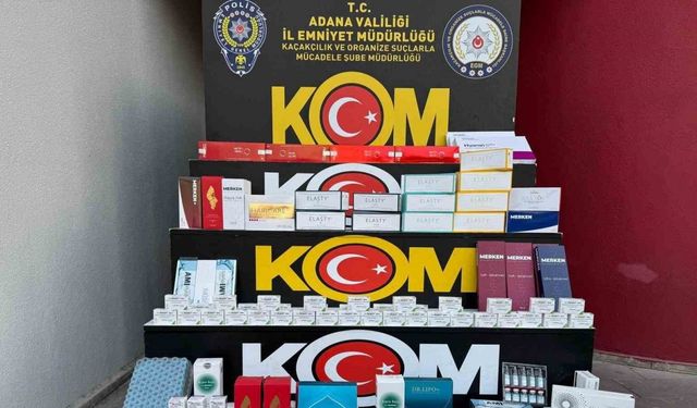 Adana’da kaçak ilaç ve tıbbi malzeme operasyonu