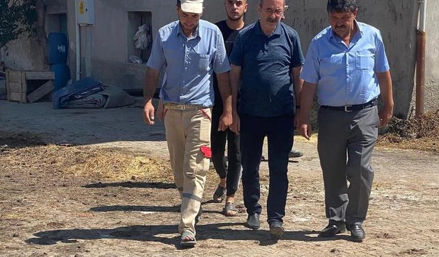 AK Parti’den Karacaören köyündeki yangın mağdurlarına ziyaret