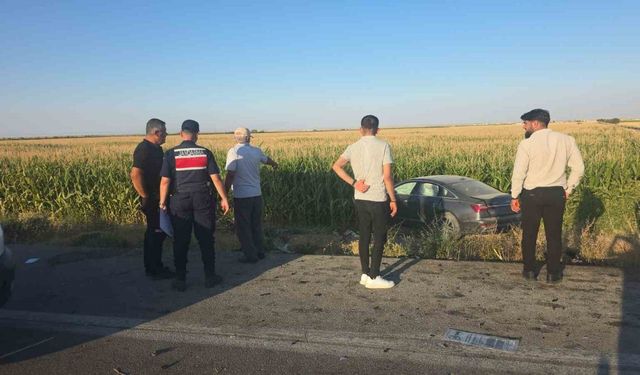 Aksaray’da kazada iki otomobil mısır tarlasına savruldu: 7 yaralı