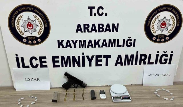 Araban’da uyuşturucu operasyonu: 1 gözaltı