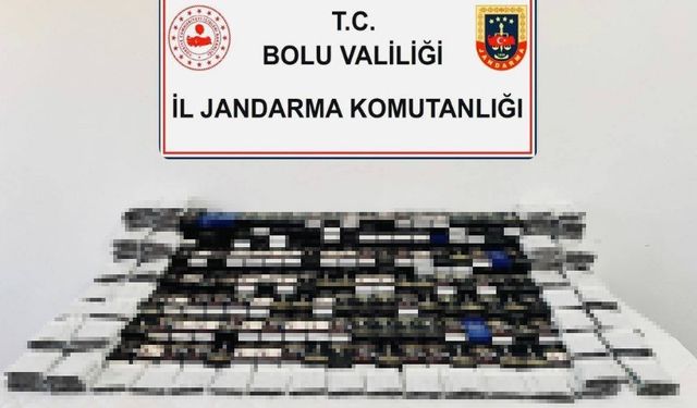 Bolu’da kaçak sigara operasyonu: Binlerce kaçak ürün ele geçirildi