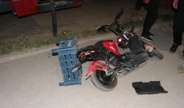 Cizre’de otomobil motokuryeye çarptı: 1 yaralı