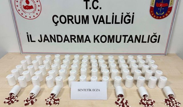 Çorum’da jandarmadan uyuşturucu operasyonu: 2 tutuklama