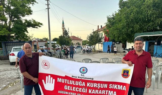 Düğünlerde silah atılmasının engellenmesi için bilgilendirme çalışması yapıldı