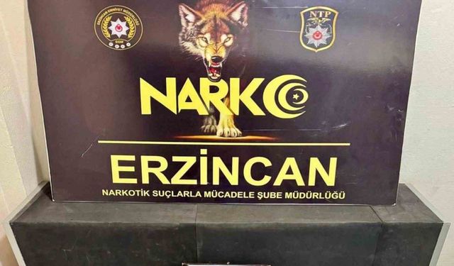 Erzincan’da 643 adet sentetik ecza maddesi ele geçirildi