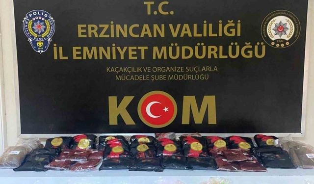 Erzincan’da kaçak nargile tütünü ile sipsi ele geçirildi