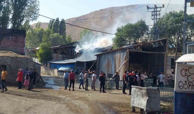 Erzurum Yakutiye’de büyük yangın