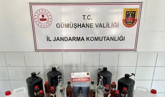 Gümüşhane’de sahte alkol operasyonu