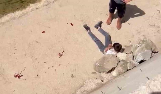 Hakkari’de duvardan dereye düşen çocuk ölümden döndü