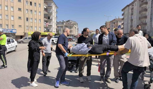 İnegöl’de motosiklet ile kamyonet çarpıştı