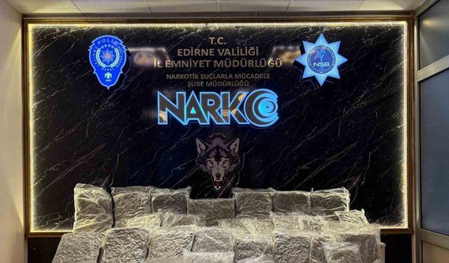 Kapıkule’de uyuşturucu operasyonu: 26 kilo skunk ele geçirildi