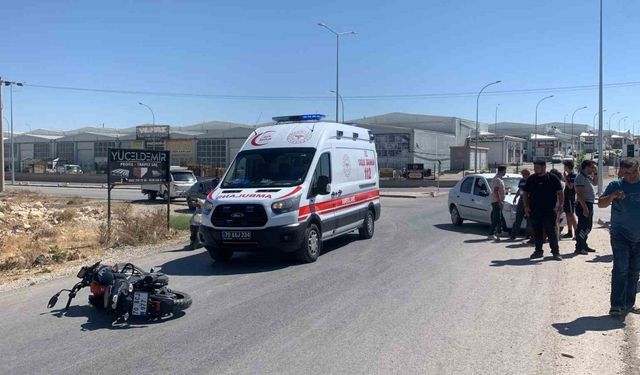 Karaman’da otomobille motosiklet çarpıştı: 1 yaralı