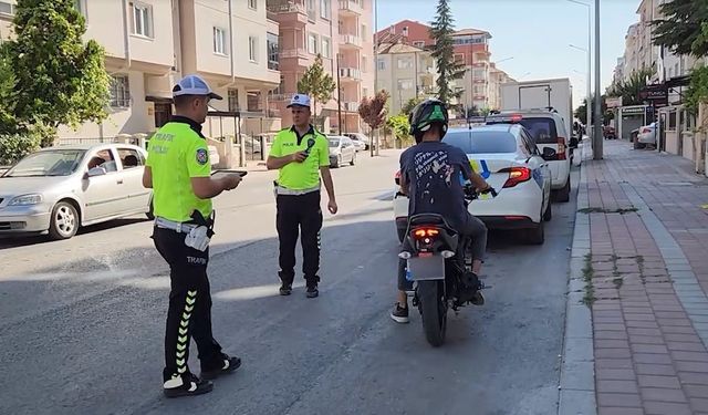 Karaman’da trafik kurallarına uymayan 401 motosiklete ceza yazıldı