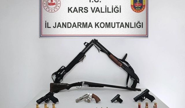 Kars’ta jandarmadan silah operasyonu
