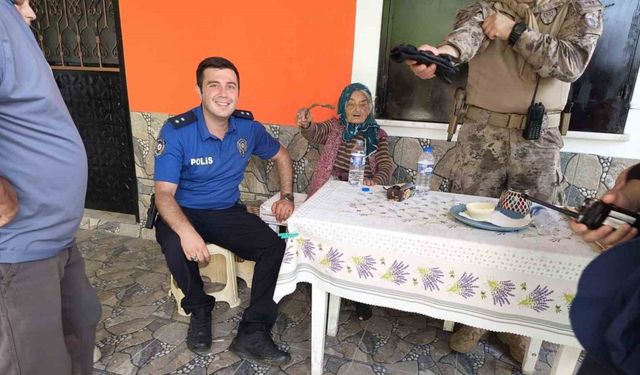 Kaybolan  yaşlı kadın sağ olarak bulundu
