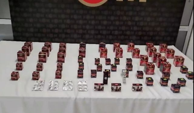 Kütahya’da kaçak cinsel içerikli kaçak ürün operasyonu
