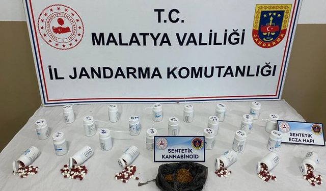 Malatya’da jandarmadan uyuşturucu operasyonu