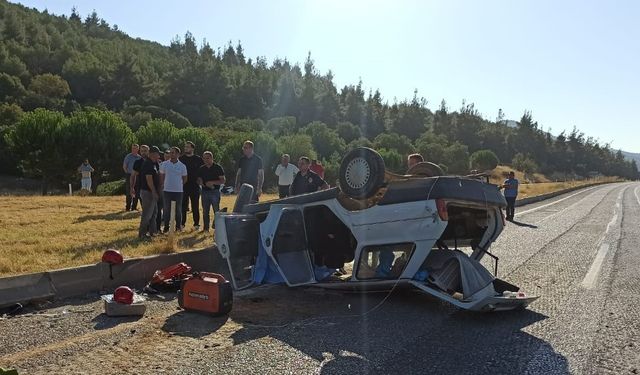 Manisa’da trafik kazası: 1 ölü, 3 yaralı