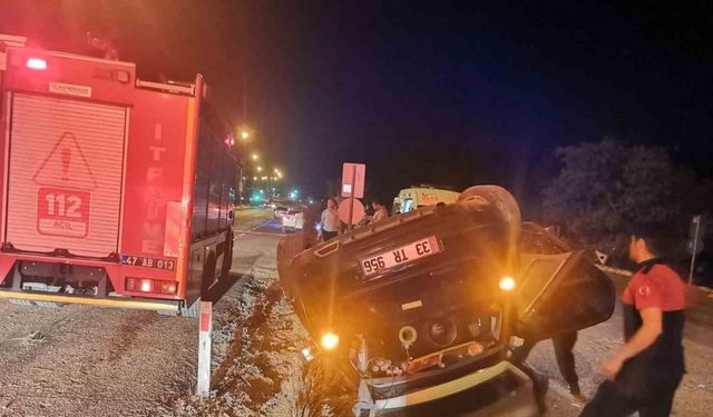 Mardin’de otomobil devrildi: 3 yaralı