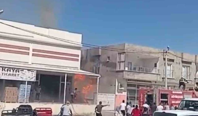 Mardin’de paletlerden çıkan yangın paniğe neden oldu