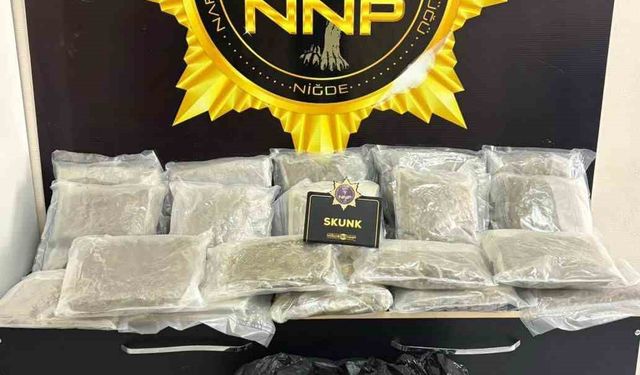 Niğde’de 10 kilo uyuşturucu ele geçirildi