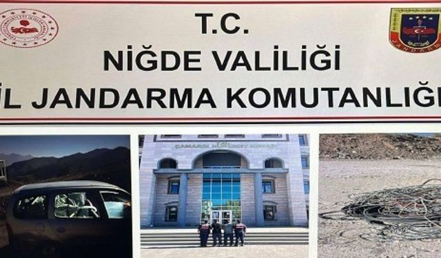 Niğde’de aranan şahıslar ve kablo hırsızlığı şüphelileri yakalandı