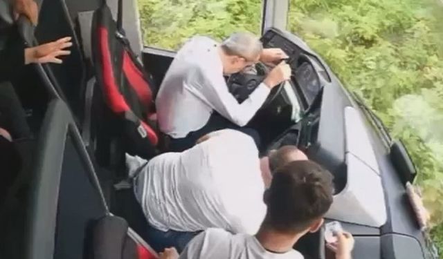 Otobüs kazasında yeni görüntüler ortaya çıktı: Şoför rahatsızlandı, ikinci kaptan yetişemedi