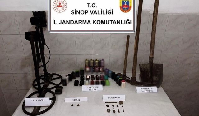 Sinop’ta tarihi eser kaçakçılığı operasyonu: 1 gözaltı