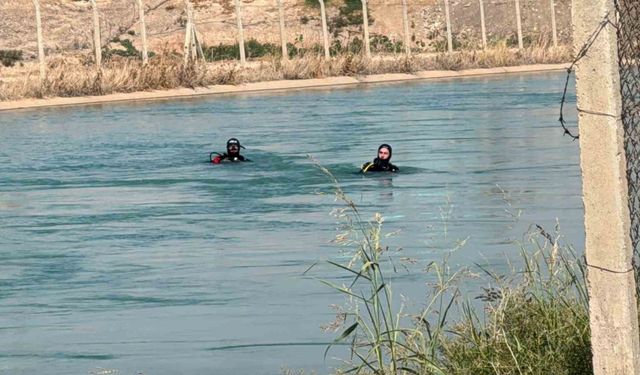 Sulama kanalında akıntıya kapılan genç için arama çalışmaları başlatıldı