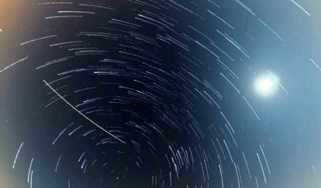 Tekirdağ semalarında muhteşem Perseid meteor yağmuru