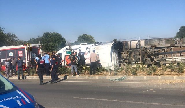 Tekirdağ’da kamyon kazası: 1 yaralı