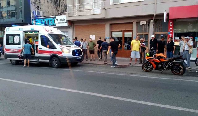 Tekirdağ’da motosiklet ile otomobil çarpıştı: 1 yaralı