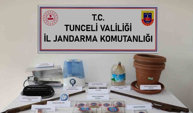 Tunceli’de uyuşturucu operasyonu