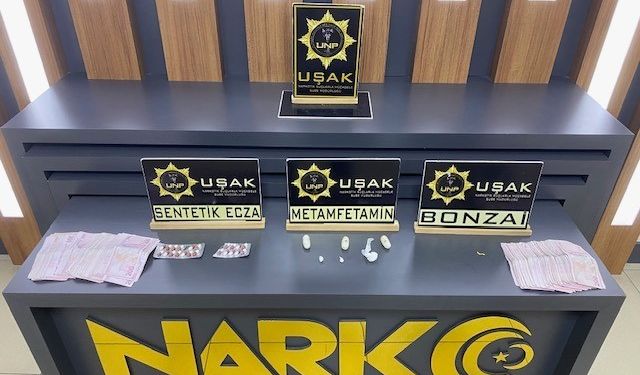 Uşak’ta motosiklette uyuşturucu bulundu: 1 tutuklama
