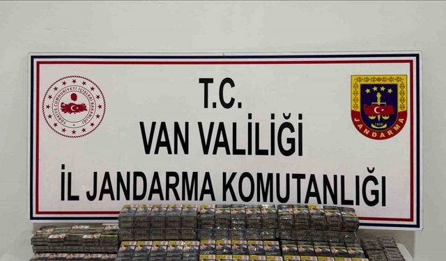 Van’da bin 778 paket kaçak sigara ele geçirildi