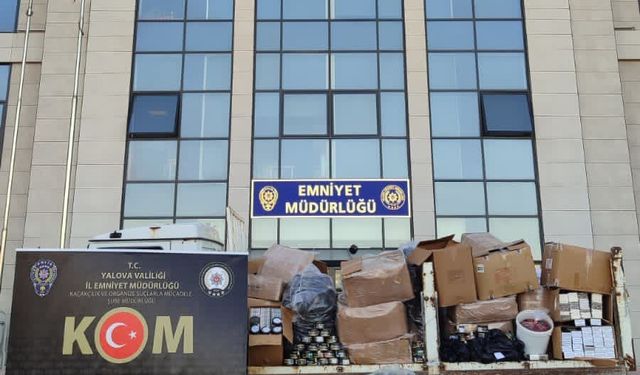 Yalova’da kaçakçılık operasyonu: 3 gözaltı