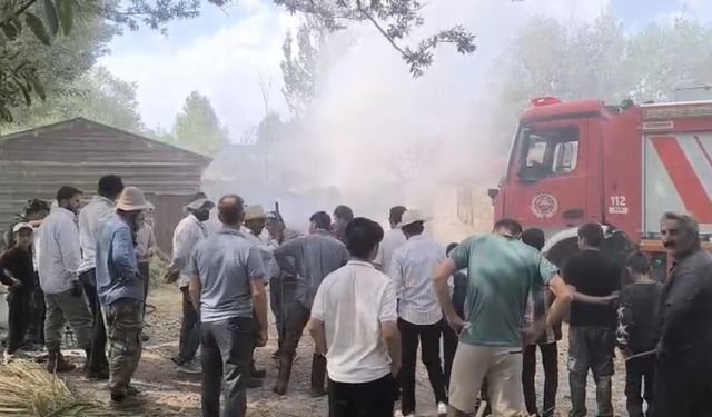 Yüksekova’da ot yangını: Bin bağ ot küle döndü