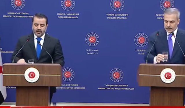 Bakan Fidan ile Şeybani'den ortak basın toplantısı