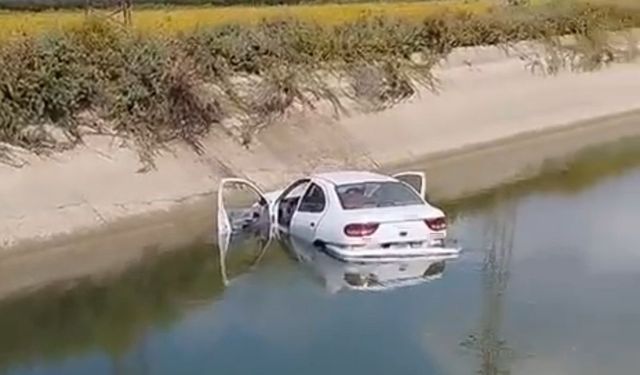 Adana’da otomobil sulama kanalına devrildi: 1 ölü, 2 yaralı