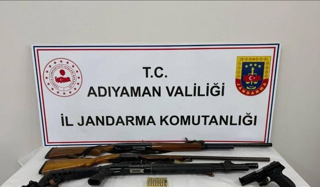 Adıyaman’da silah kaçakçılığı operasyonu: 1 gözaltı