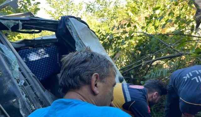 Artvin’de beton mikseri uçuruma yuvarlandı: 1 yaralı