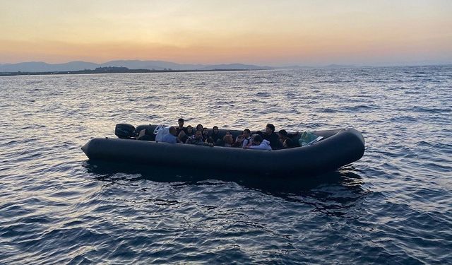 Aydın’da 20 düzensiz göçmen kurtarıldı