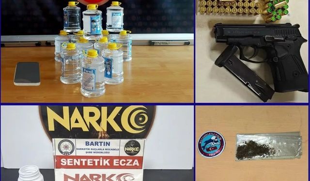 Bartın’da bir haftada araması bulunan 6 kişi  yakalandı