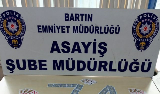 Bartın’da kumar baskını