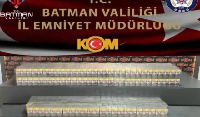 Batman’da kaçak sigara operasyonu